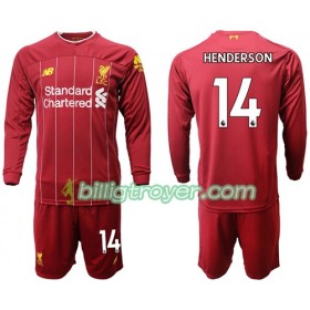 Billige Fotballdrakter Liverpool Henderson 14 Barn Hjemmedraktsett 2019/20 Langermet